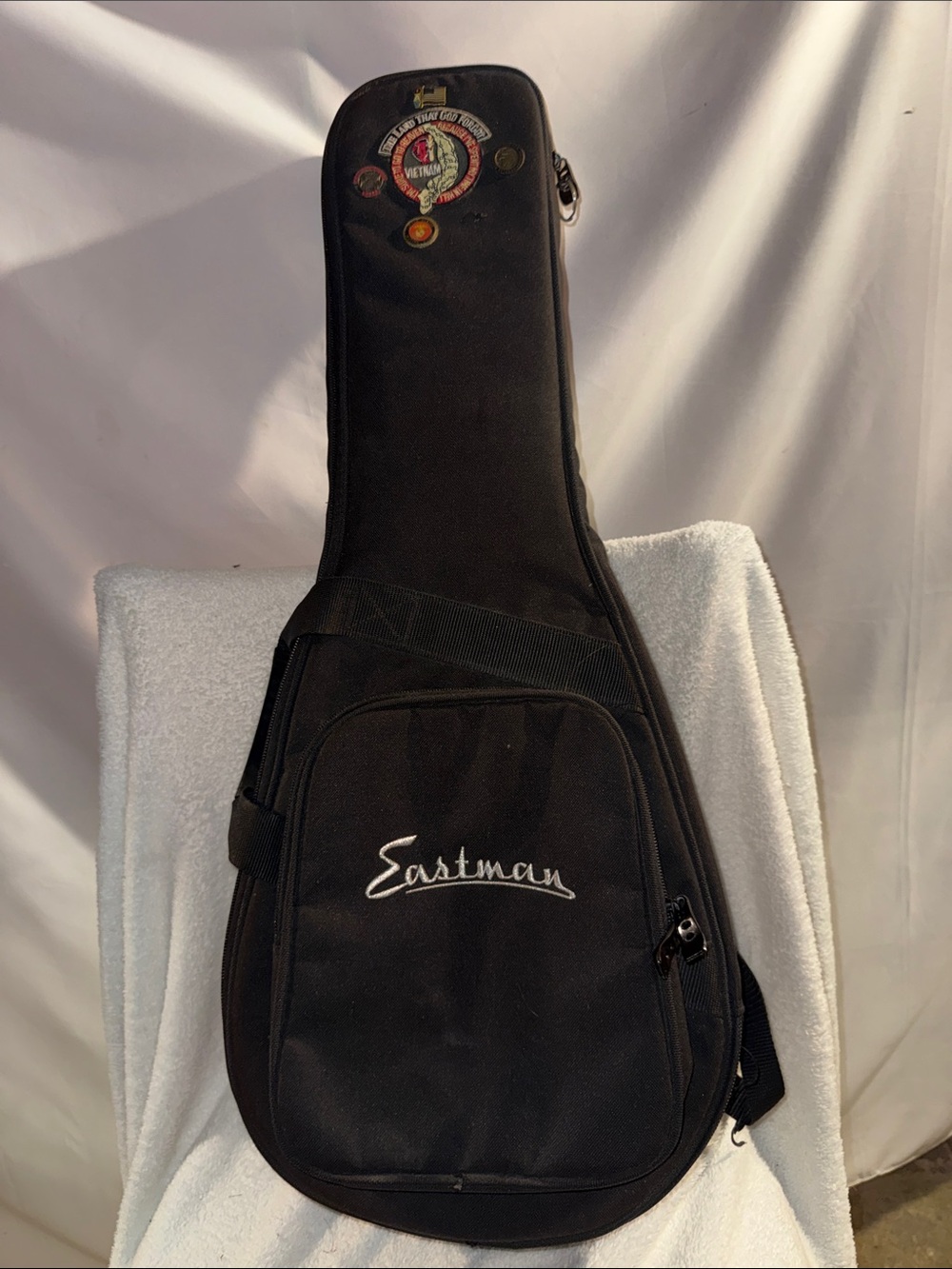 Black Padded Mandala/ Violin Gig Bag with Front Accessory Pocket
